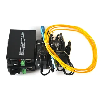 RS485 Extender Podatkov 10/1000M RJ45 Ethernet za svjetlovodni 20Km Singlemode Simplex