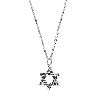 S925 sterling srebro osebnost retro Hexagram star clavicle verige temperament ženski nakit