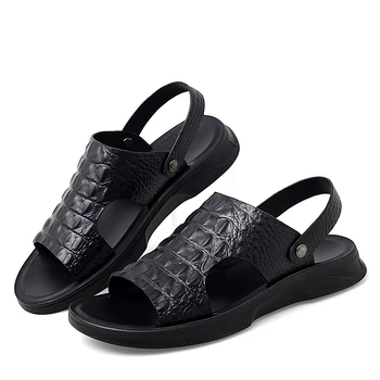 sandalia slip sandalias platformo mens luksuzni plage čevlji na prostem za sandali, big samool sandali moški hoja sandalhas praia
