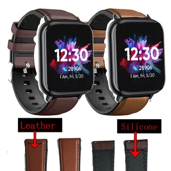 Silikon Usnje Watchband Za DIZO Watch 2(za Realme TechLife) Šport Gledam Trak Za Realme Watch 20 mm Hitro Sprostitev Manžeta