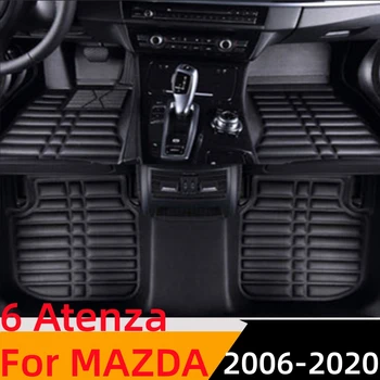 Sinjayer 3D Meri Fit Nepremočljiva Avto Talne Preproge Spredaj & Zadaj FloorLiner Styling Auto Preprogo Mat Za Mazda 6 Atenza 2006 07-2020