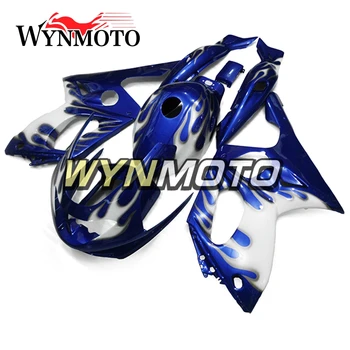 Skupaj ABS Vbrizgavanje Plastičnih mas Fairings Za Yamaha YZF600R Thunderca Leto 1997 - 2007 Motocikel Oklep Kit Modra Bela Zajema