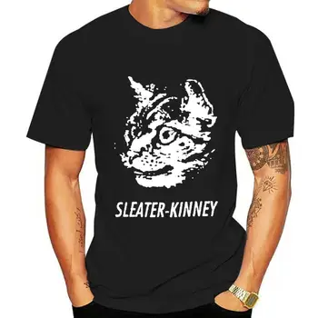 Sleater Kinney T shirt zaslon print majica kratek rokav bombaž majica s kratkimi rokavi moški