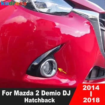 Sprednje Luči za Meglo Lučka za Kritje Trim Za Mazda 2 Demio DJ Hatchback 2014 2015 2016 2017 2018 Chrome Avto Spredaj Foglight Ploščo Okraskov