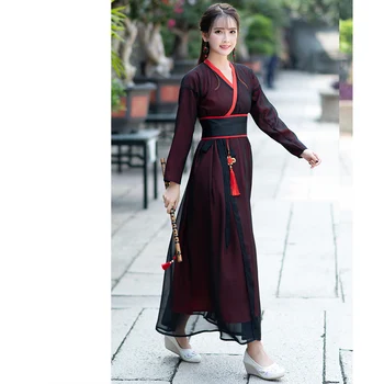Stari Slog Kitajski Kostum Pravljice Hanfu Obleko Vitez Cosplay Ženske Elegantne Diplomi Fotografiranje Borilnih Veščin Oblačila
