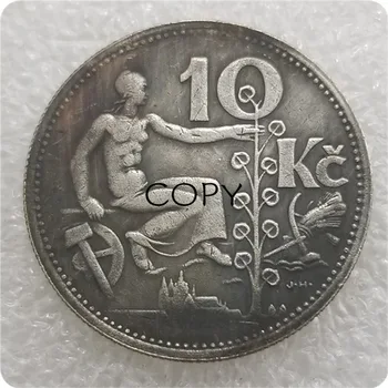 Starinsko Obrti Češka 10 Korun 1933 Češkoslovaška #2090