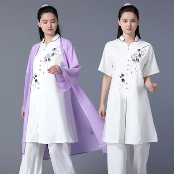 Tai Chi Oblačil Žensk Wushu Oblačila Kung Fu Konkurence Oblačila Borilnih Veščinah, Je Enotna Gubam Brezplačno Ročno Poslikane Dihanje 2022