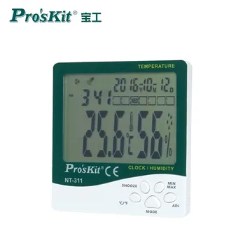 Tajvan Pro'sKit NT-311 Gospodinjski higrometer digitalni termometer, Temperaturo, Vlažnost Ura Pomnilnik