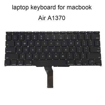 tipkovnica, osvetljen za A1370 A1465 MacBook Air MD224 MC505 MC506 MC968 NAS angleško black laptop tipkovnice brez okvirja, novo