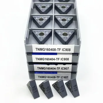 TNMG160404 TF IC907 Zunanje Stružni Karbida vstavite TNMG 160408 Stružnica rezalno Orodje za Stružnico orodje za struženje, vstavite
