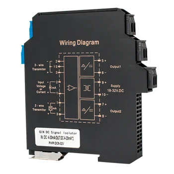 Ultra-tanek Signal Izolacije Oddajnik Trenutno Napetost Oddajnik 1 vhod 1 izhod 4-20MA, 0-5V, 0-10V, DC24V Napajanje