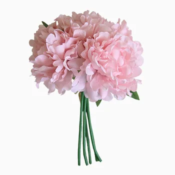 Umetne Rože Snop Svile Peony Šopek Simulacije Hydragea Veje Cvet Dekoracijo Doma Poroko Roko Držite Venec