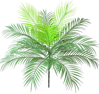 Umetni Tropskih listnih Bush Umetnih Rastlin v Zeleno 1 Kos Plastike, Areko (Palm Rastlin 15 Listi 63 cm Visok