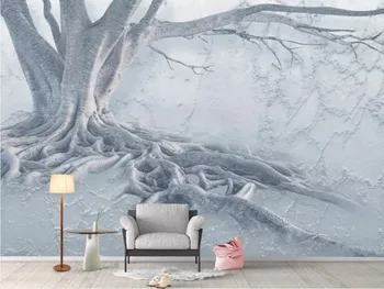 Umetniški čut drevo koren olajšave 3d TV ozadju dekoracijo sten ozadje freske