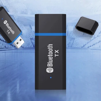 USB Bluetooth, združljiva 5.0 Adapter Avdio Oddajnik Ključ Brezžični USB Adapter Voznik-Brezplačno 3.5 mm AUX za Računalnik Prenosni RAČUNALNIK