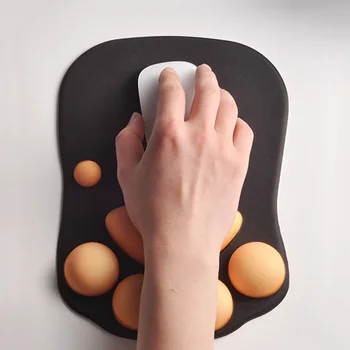 Ustvarjalne Anti Slip 3D Cat Claw Mouse Pad z Zapestje Ostali Silicij Mehko Gaming Mišk Blazine Mousepads