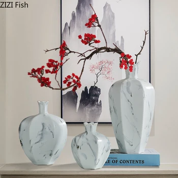 Ustvarjalnost Kitajski Slog Keramične Vaze Šipek Marbling Simulacije Sadje Keramične Obrti Cvetlični Aranžma Doma Dekoracijo