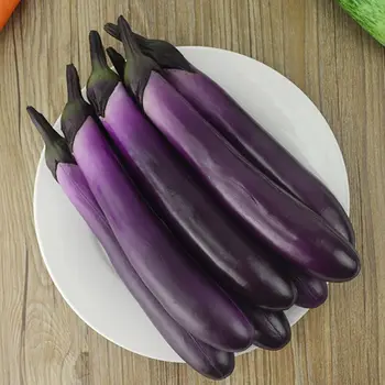 Veren Umetno Eggplants Simulacije Ponaredek Rastlinskih Foto Rekviziti Domači Kuhinji Dekoracijo Otroci Poučevanja Igrača