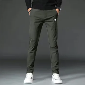 Visoka kakovost moške hlače za golf, hitro sušenje debela oblačila, elastičnost, pozimi, brezplačna dostava