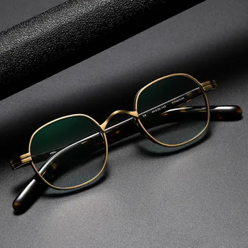 Visoka Kakovost Proizvodnje Titanovega Optična Očala Očala Okvirji Ženske Titan Kvadratnih Majhen Obraz, Očala za Moške