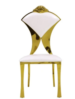 Visoka kakovost sodobnih luksuznih oblikovanje kovin PU usnje prosti čas lepe jedilni stol z naslonom, primerna za restavracije