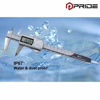 Visoka Natančnost IP67 Vode, ki so Dokaz Prah dokaz Digitalno kljunasto merilo 0-150mm