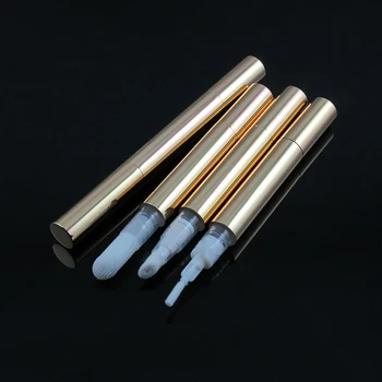 Visoko kakovostni 3ml aluminija kozmetične embalaže krtačo, lip gloss cev, kovine, olja, beljenje zob pero povratne steklenice