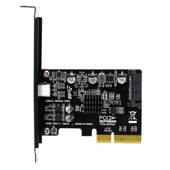 VROČE-PCIE za Tip C USB3.2 Širitev Kartico PCI Express X4, da Typec Gen2X2 20Gbps Drive Brezplačno vmesniško Kartico za RAČUNALNIK Desktop
