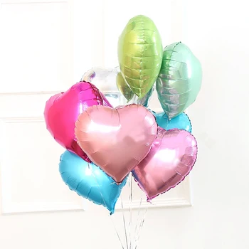VROČE PRODAJE 50pcs/veliko wholesales 18 inch srce oblika folija balon risanka balon Stranka, okraski, igrače za Otroke