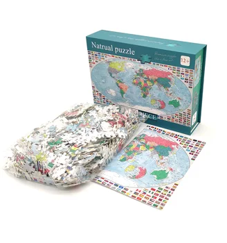 Vroče Prodati Zemljevid 1000 Odraslih Kos Jigsaw Puzzle Knjiga Ugank za Odrasle Izobraževalne Igrače