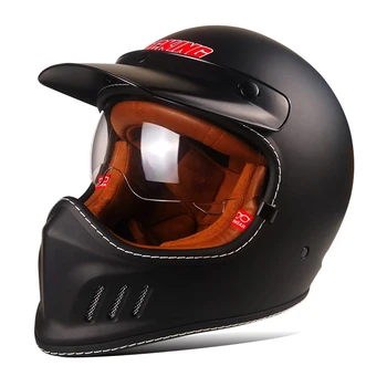 Vse Sezone Moških in Žensk Splošno Cafe Racer Retro Motoristična Čelada Jet Čelada Capacete PIKA Certified casco de moto
