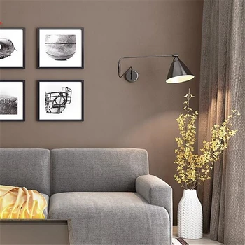 wellyu Rjavo ozadje, dnevna soba, spalnica non-woven sodobno minimalistično čiste barve v ozadju stene papirja de papel parede