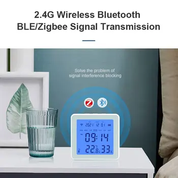 Wifi Smart Infrardeči Daljinski upravljalnik Digitalnega Namizni Lcd Higrometer Temperatura Vlažnost Senzor Soba za Dom Prikaz Datuma