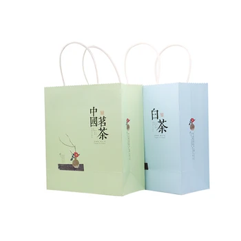 Xin Jia Yi Embalaža Bele papirnate Vrečke Z Papir Ročaji Visoke Kakovosti 250 g Obrti Papirni Material Vrečko na Debelo