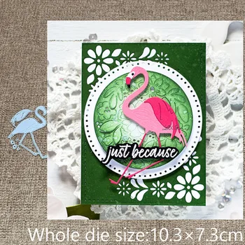 XLDesign Obrtno Kovinsko šablono plesni Rezanje Umre Flamingo ptica dekoracijo album die kosi Album Papir, Kartice Obrti Reliefi