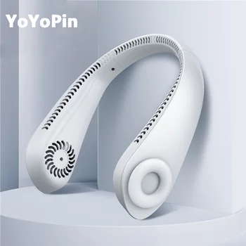 YOYOPIN Mini Vratu Fan Prenosni Bladeless USB za Polnjenje Izključite Športni Navdušenci za Zunanjo Ventilador Portatil Abanicos Hlajenje