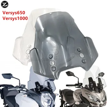 Za Kawasaki Versys 650 KLE650 Versys 1000 2015 - 2018 Gola Kolo, motorno kolo, Temno Dim Vetrobransko steklo vetrobransko steklo Deflektor Zraka,