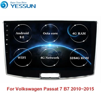 Za Volkswagen Passat 7 B7 2010 2011 2012 2013 2014 2015 Avto Radio Večpredstavnostna Video Predvajalnik Navigacija GPS Android 9.0 jedro Octa