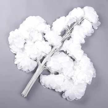 Čisto Bela poroka rekviziti Cesti cvet fazi ozadju dekoracijo cvet Bele umetne ginkgo biloba Beli listi