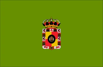 Španski Jaen Zastavo Se Uporablja Za Dekoracijo
