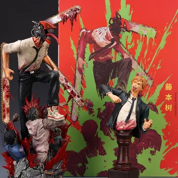 Žago Človek 38,5 cm GK Denji Slika Pochita Chainsawman Anime Številke Akcijskih Figur Model Collection Lutka Dekoracijo Darilo Igrača