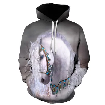 Živali 2021 nove vroče prodaja moške in ženske, modni 3D tiskanje lep priložnostne hoodie priljubljena dihanje otroški pulover s kapuco