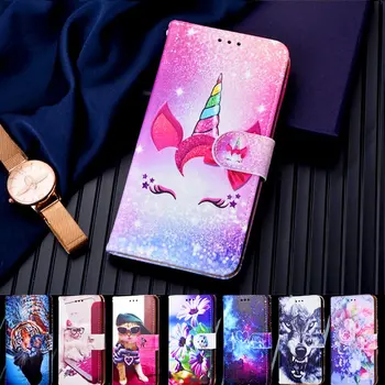 Živali Tiskanja Pokrovček Za Huawei Honor X8 Knjige V Primeru Funda Za Čast X8 Zaščitna Primeru Telefon Premium Usnje Lupine Coque