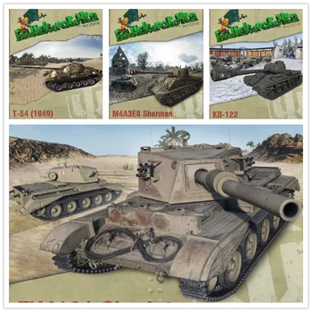 1/50 Tank Svetu Preprosto Edition 3D Papir Model DIY Ročno Papercraft Igrača