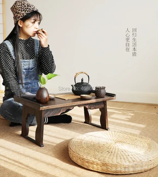 2022 Nov Prihod Japonski slog Čaj Miza Zložljiva Kitajski mizico iz Masivnega Lesa Plavajoče Okno Tabela Majhne Čaj Gospodinjstvo
