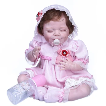 55 cm Mehka Telesa Ljubki Prerojeni Baby Doll aprila Mehko na Dotik Dekle, Princesa Igrača Darilo za Otroke