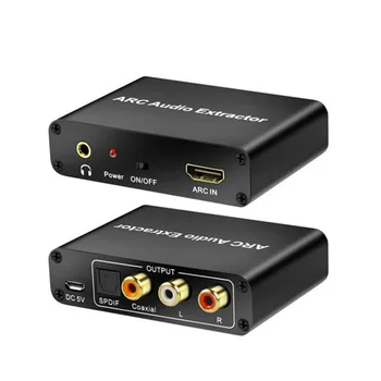 AC/DC Moč Zlitine Lupini Mikro USB-HDMI je Združljiv ARC (Audio Napajalnik za Podporo SPDIF/RCA/3.5 mm Stereo Izhod