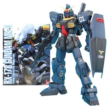 Bandai Original Gundam Model Komplet Anime Slika MG 1/100 RX-178 Mk-II, Zbirka Gunpla Anime Akcijska Figura, Igrače Brezplačna Dostava