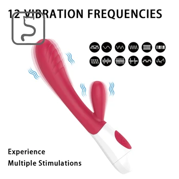 Dildos Vibrator Za Ženske Dvojni Električni Motor Rabbit Vibrator Vagine, G Spot Klitoris Stimulator Ženska Masturbacija Massager