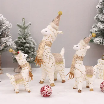 Elk Božično zabavo Dekoracijo Lutke Božično Dekoracijo za Drevo Santa Claus Snežaka, Igrače, Figurice Decorazioni